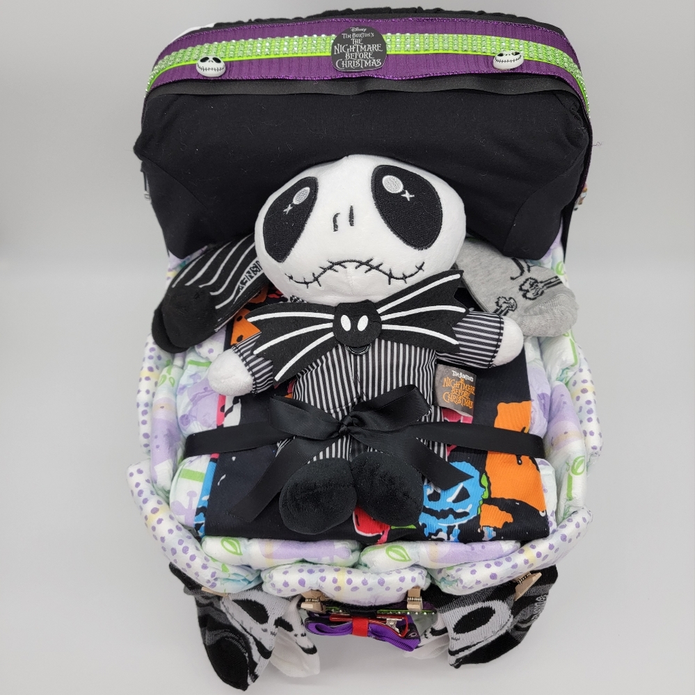 Nightmare Before Christmas diaper cake